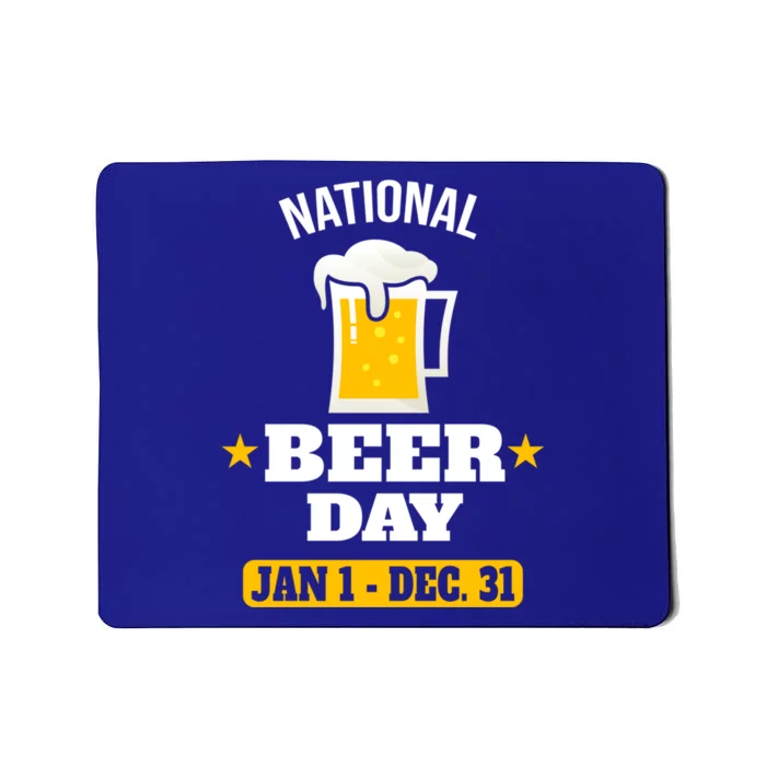 National Beer Day Funny Beer Design For Craft Beer Lovers Great Gift Mousepad