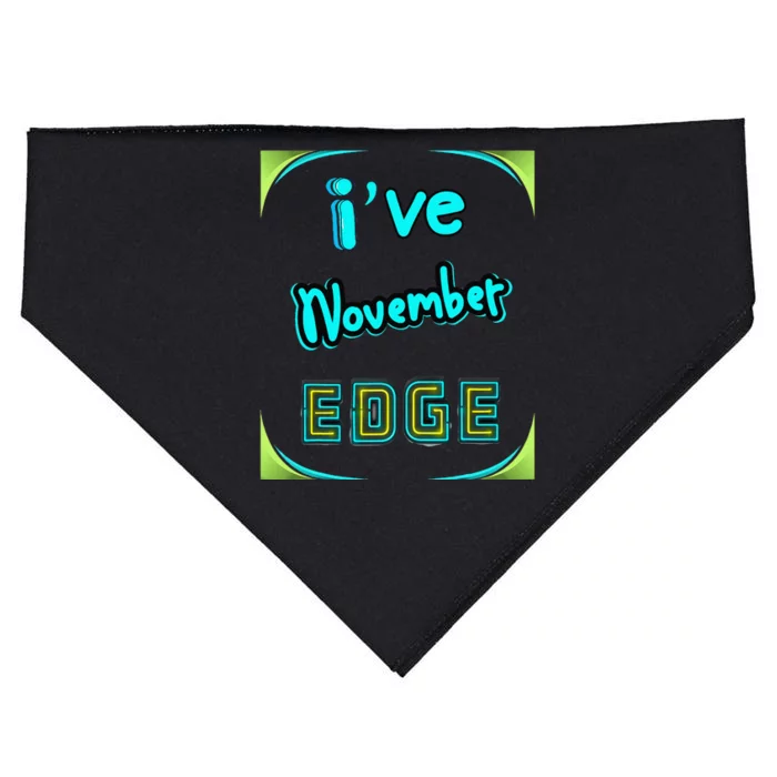 November Birthday Edge Friend Friend Dad Son Teacher USA-Made Doggie Bandana