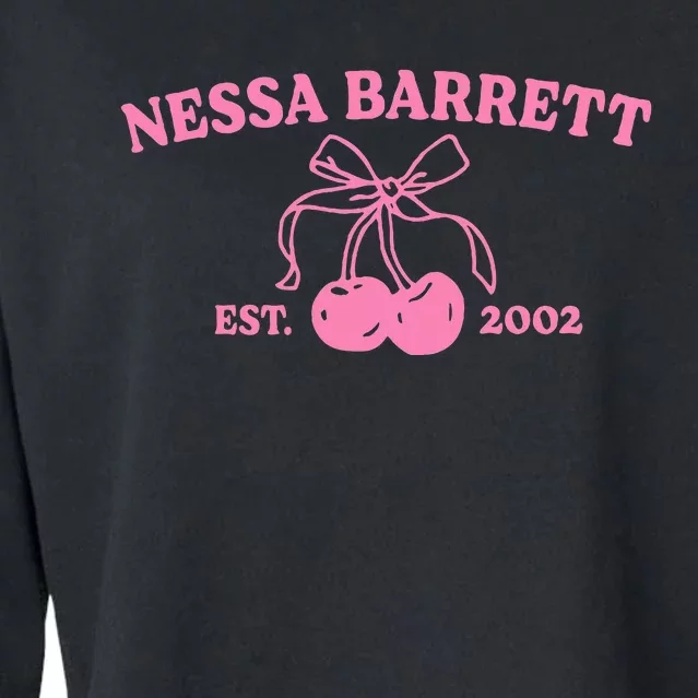 Nessa Barrett Est. 2002 Funny Cropped Pullover Crew