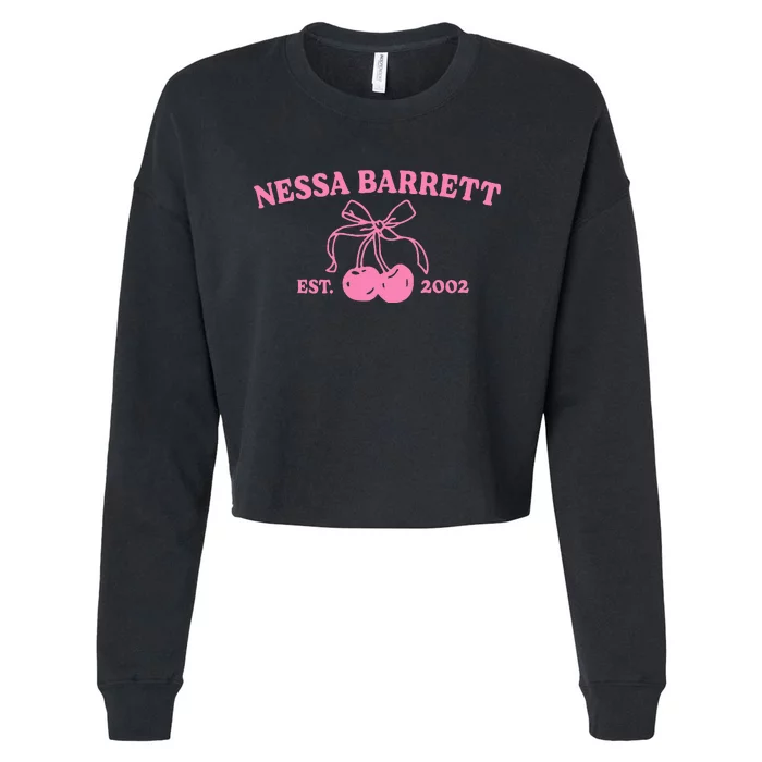 Nessa Barrett Est. 2002 Funny Cropped Pullover Crew