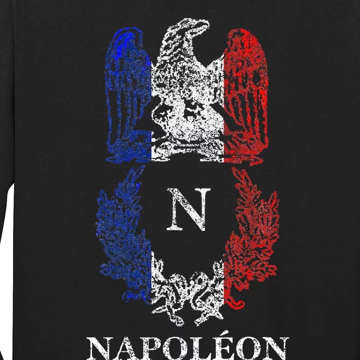 Napoleon Bonaparte Eagle Emblem Insignia French Flag Long Sleeve Shirt