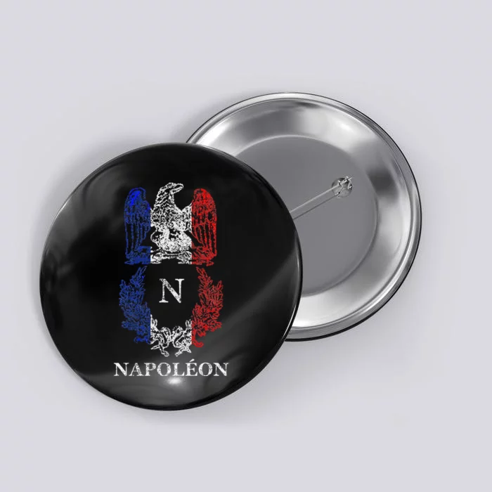 Napoleon Bonaparte Eagle Emblem Insignia French Flag Button