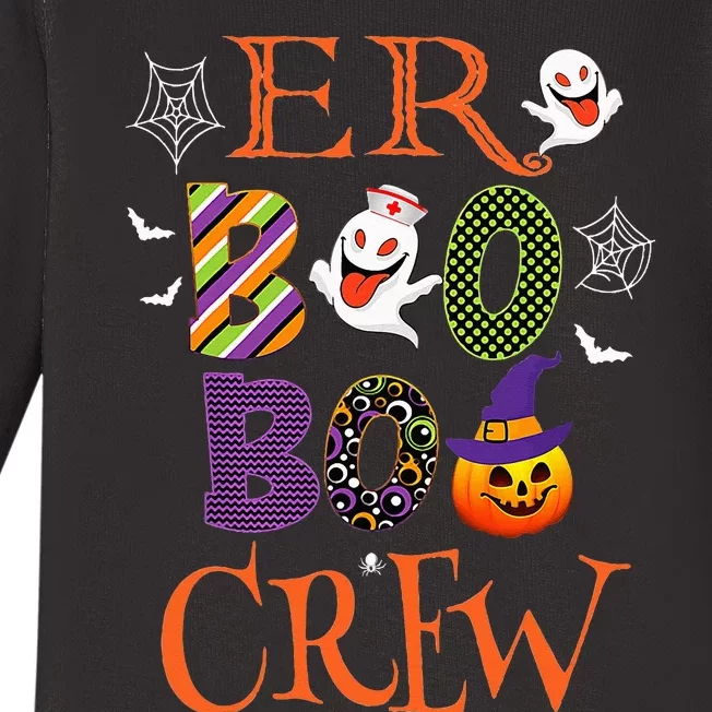 Nursing Boo ER Crew Halloween Costumes Medical Nurse Baby Long Sleeve Bodysuit