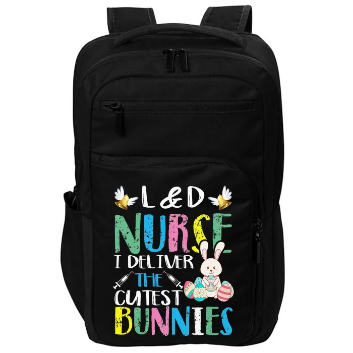 Nurse Bunny Easter Day Cute Rabbit Nursing RN LPN Impact Tech Backpack