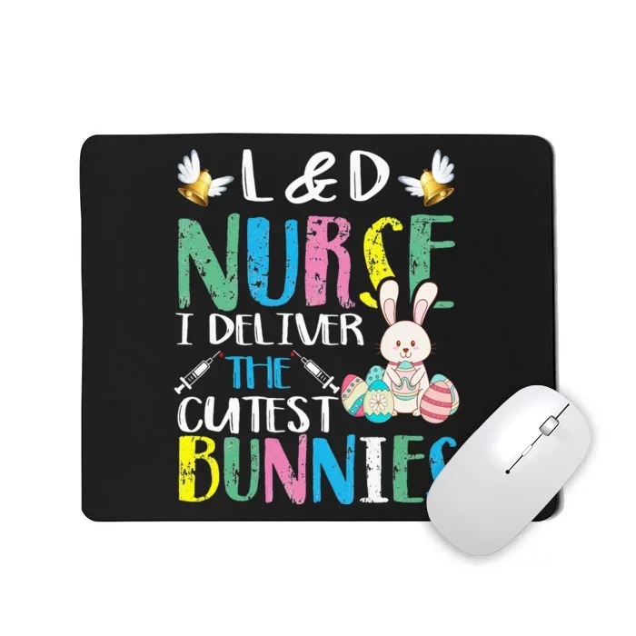 Nurse Bunny Easter Day Cute Rabbit Nursing RN LPN Mousepad