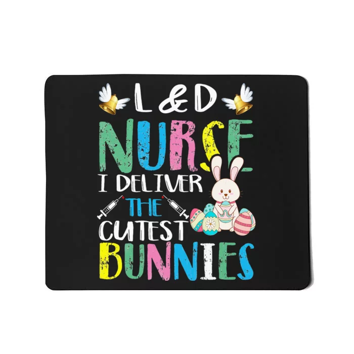 Nurse Bunny Easter Day Cute Rabbit Nursing RN LPN Mousepad