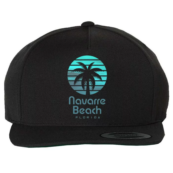 Navarre Beach Florida Wool Snapback Cap