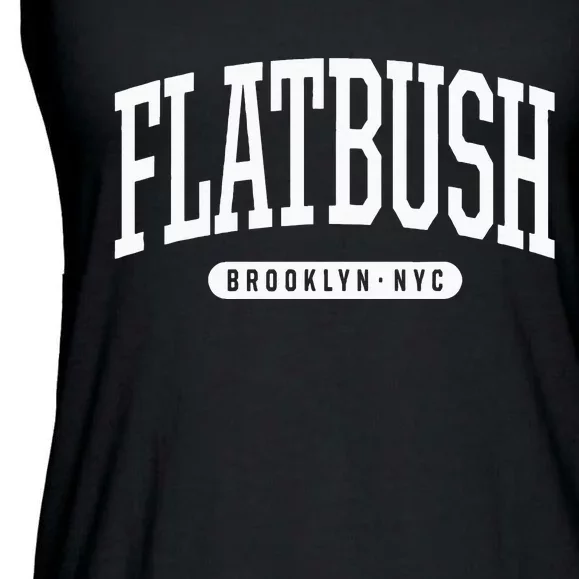 Nyc Borough Flatbush Brooklyn New York Ladies Essential Flowy Tank