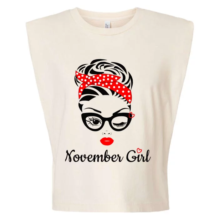 November Birthday For Born November Garment-Dyed Women's Muscle Tee