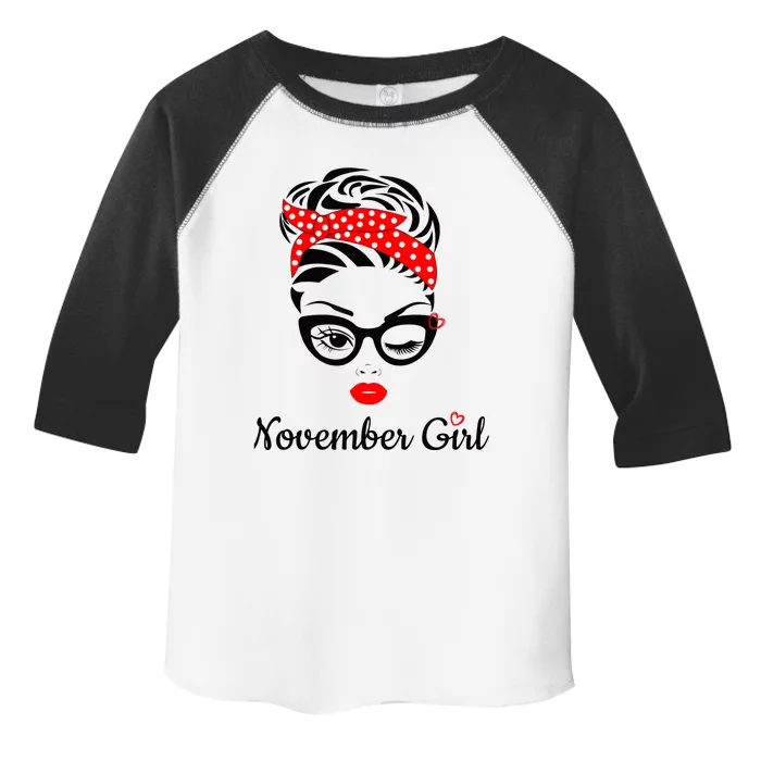 November Birthday For Born November Toddler Fine Jersey T-Shirt