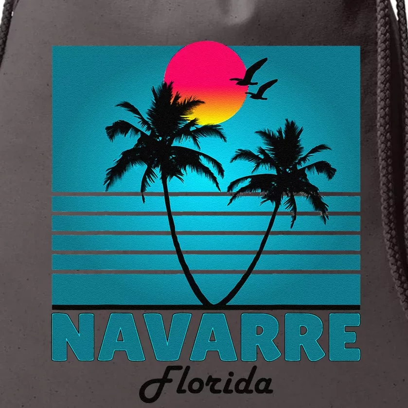 Navarre Beach Florida Fl Summer Seagulls Souvenirs Drawstring Bag