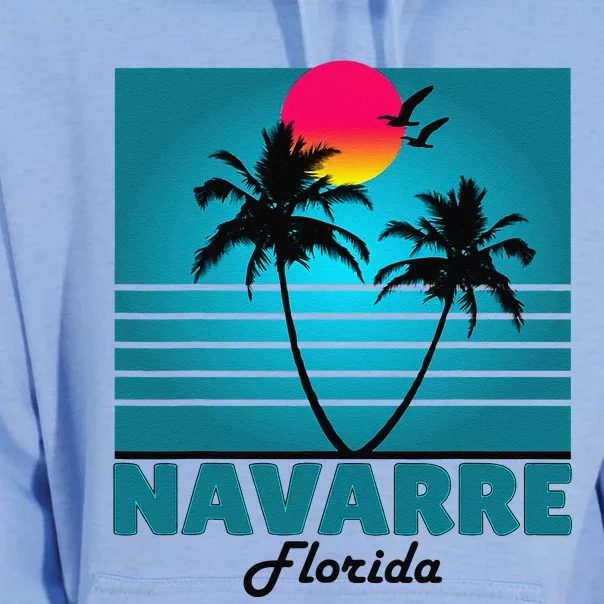 Navarre Beach Florida Fl Summer Seagulls Souvenirs Unisex Surf Hoodie