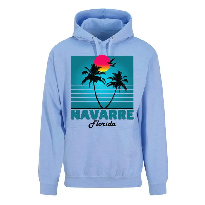 Navarre Beach Florida Fl Summer Seagulls Souvenirs Unisex Surf Hoodie