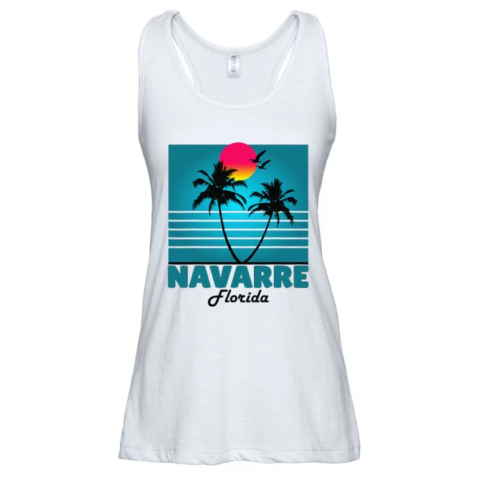 Navarre Beach Florida Fl Summer Seagulls Souvenirs Ladies Essential Flowy Tank