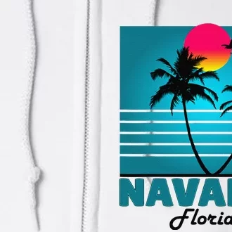 Navarre Beach Florida Fl Summer Seagulls Souvenirs Full Zip Hoodie