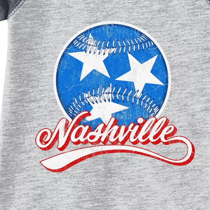 Nashville Baseball Faded Infant Baby Jersey Bodysuit