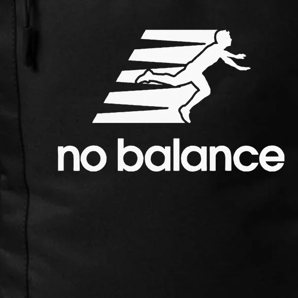 No Balance Funny Running Logo Parody No Balance Daily Commute Backpack