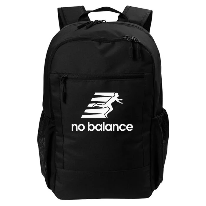 No Balance Funny Running Logo Parody No Balance Daily Commute Backpack