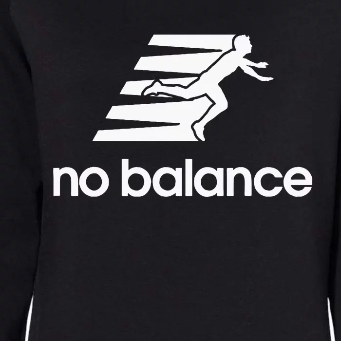 No Balance Funny Running Logo Parody No Balance Womens California Wash Sweatshirt