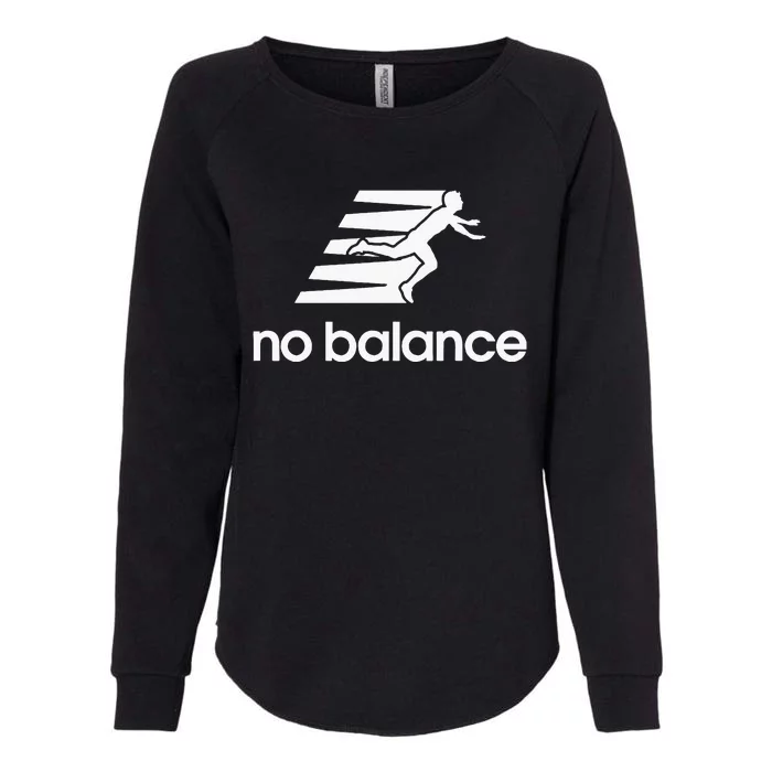 No Balance Funny Running Logo Parody No Balance Womens California Wash Sweatshirt