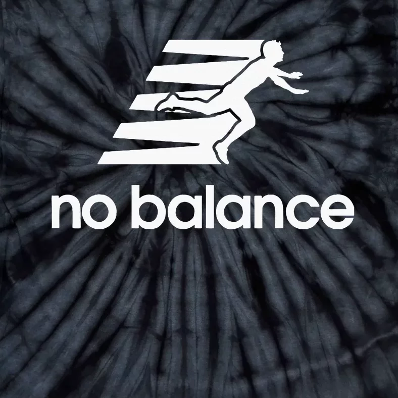 No Balance Funny Running Logo Parody No Balance Tie-Dye T-Shirt