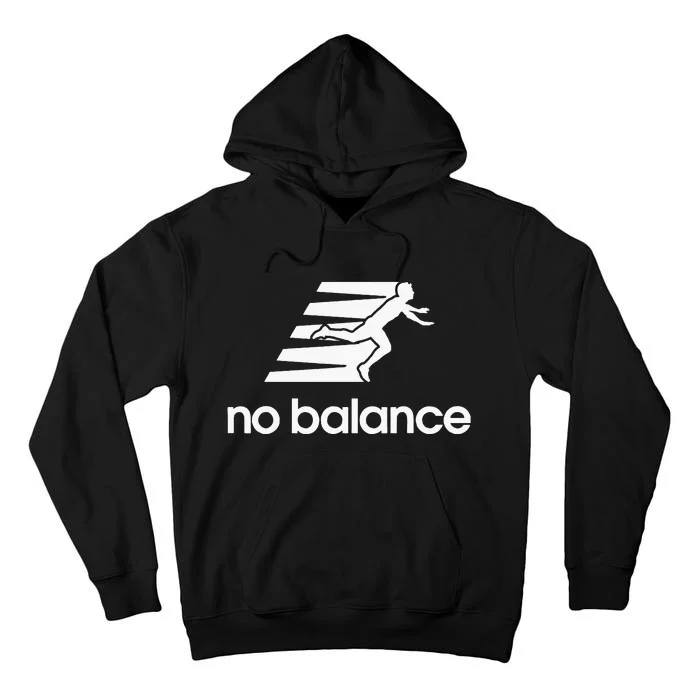 No Balance Funny Running Logo Parody No Balance Tall Hoodie