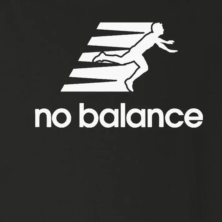 No Balance Funny Running Logo Parody No Balance Toddler Long Sleeve Shirt