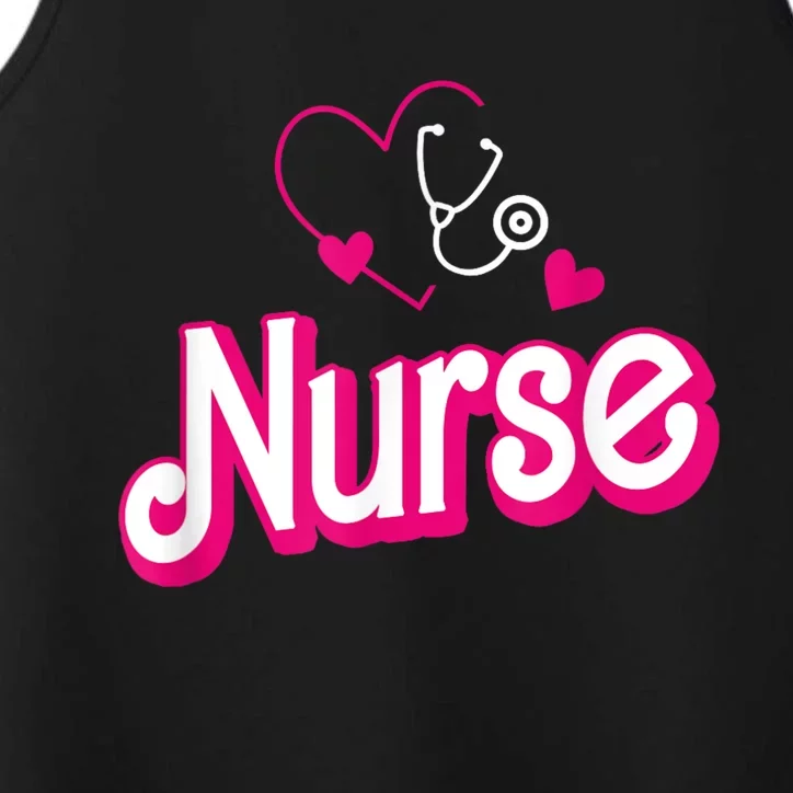 Nerrrdy Black Funny Nurse Performance Tank