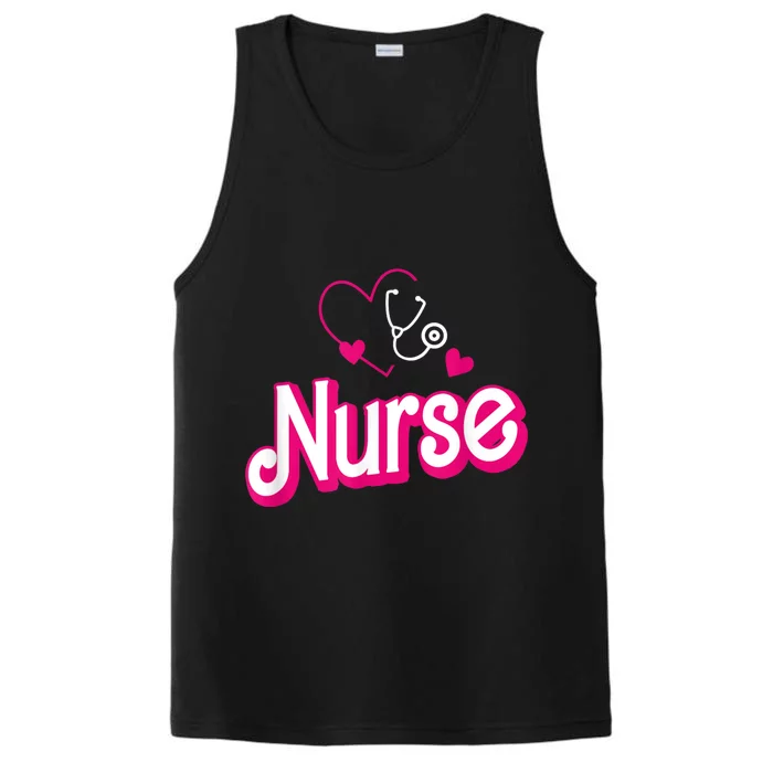 Nerrrdy Black Funny Nurse Performance Tank