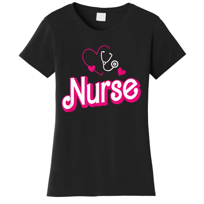 Nerrrdy Black Funny Nurse Women's T-Shirt