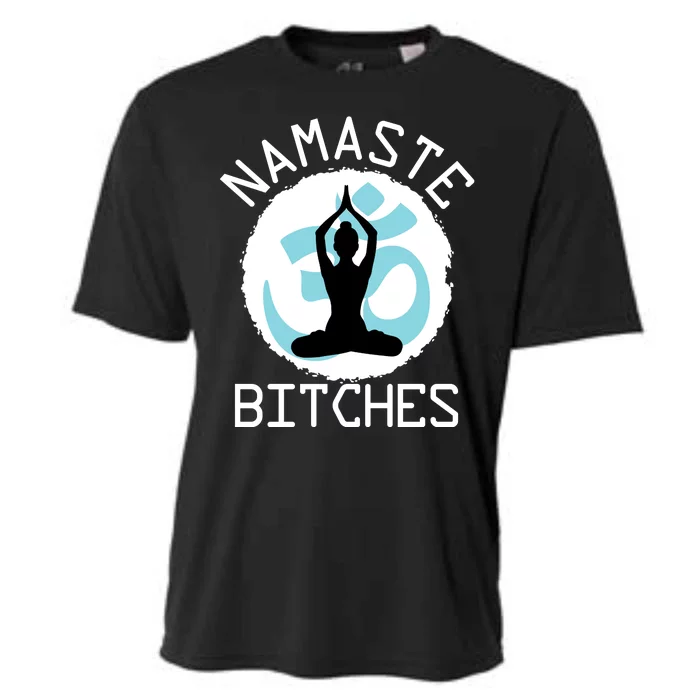 Namaste Bitches Funny Yoga Cooling Performance Crew T-Shirt