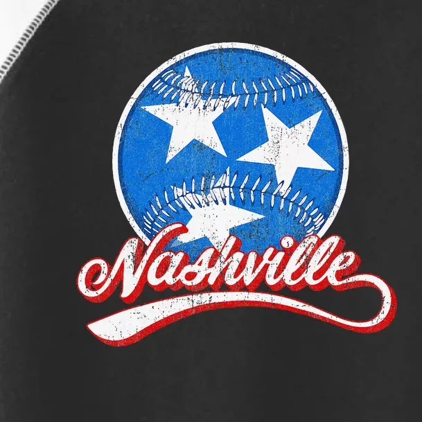 Nashville Baseball Faded Toddler Fine Jersey T-Shirt