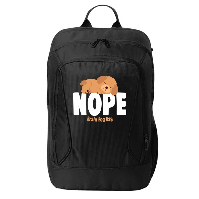 Nope Brain Fog Day Lupus Awareness Fibromyalgia Fibro Great Gift City Backpack