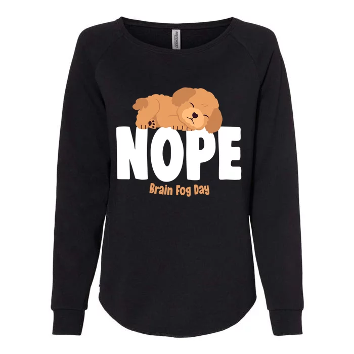 Nope Brain Fog Day Lupus Awareness Fibromyalgia Fibro Great Gift Womens California Wash Sweatshirt