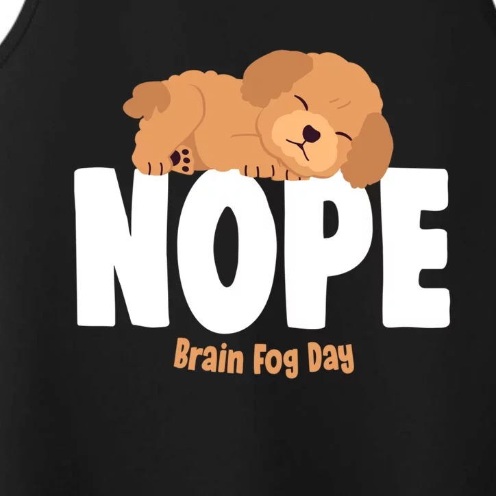 Nope Brain Fog Day Lupus Awareness Fibromyalgia Fibro Great Gift Performance Tank