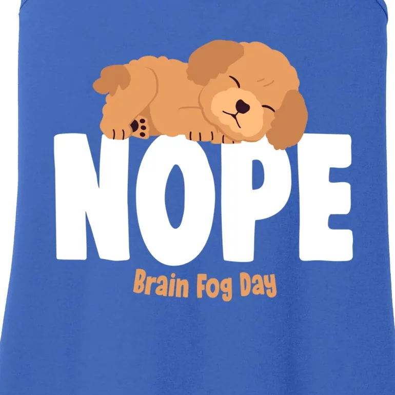 Nope Brain Fog Day Lupus Awareness Fibromyalgia Fibro Great Gift Ladies Essential Tank