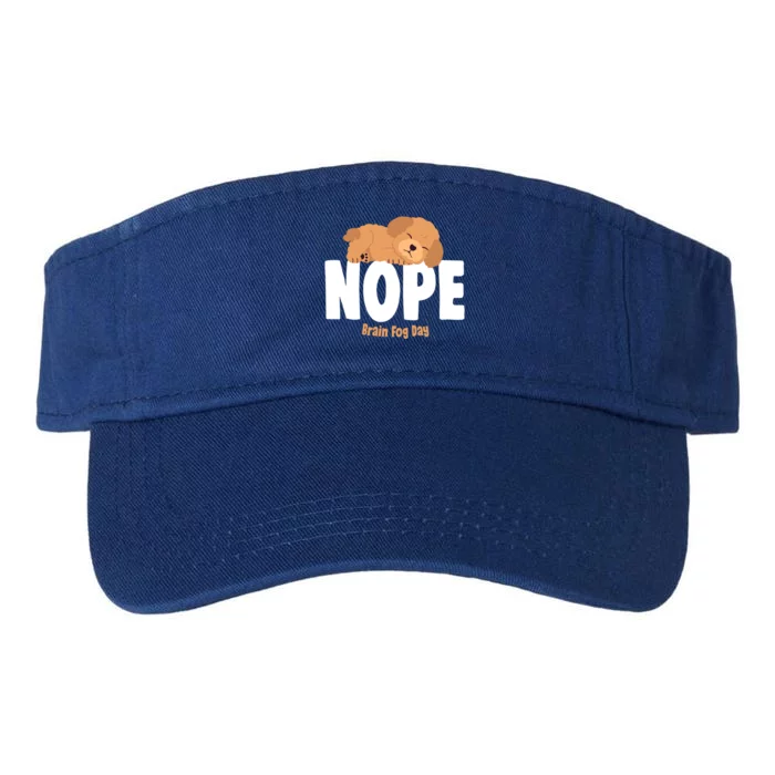 Nope Brain Fog Day Lupus Awareness Fibromyalgia Fibro Great Gift Valucap Bio-Washed Visor