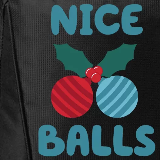 Nice Balls Funny Christmas Ornament City Backpack