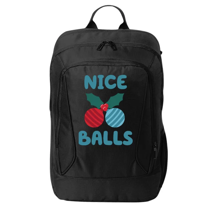 Nice Balls Funny Christmas Ornament City Backpack