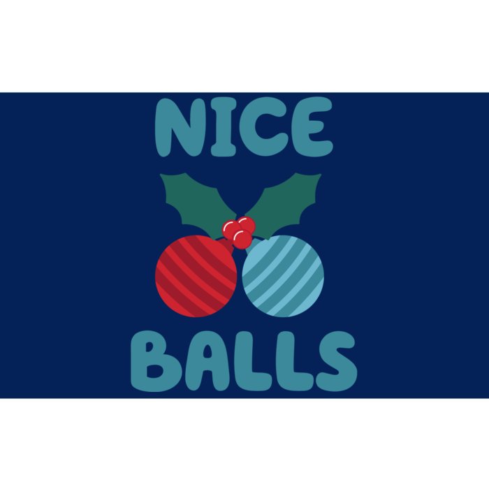 Nice Balls Funny Christmas Ornament Bumper Sticker