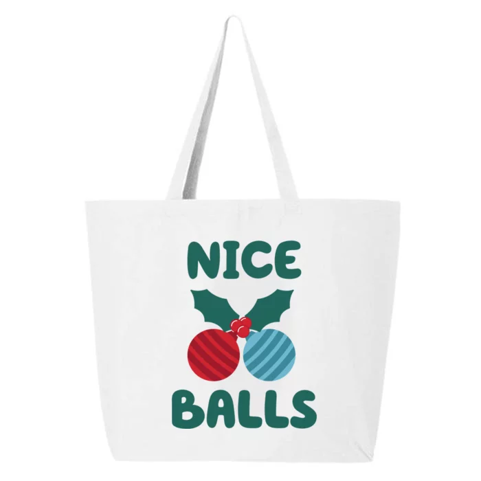 Nice Balls Funny Christmas Ornament 25L Jumbo Tote