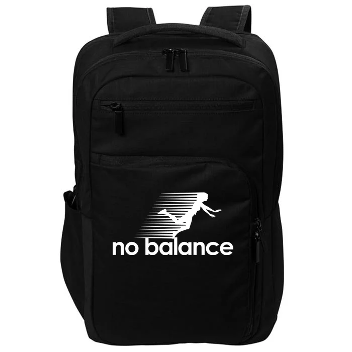 No Balance Funny Spoof Impact Tech Backpack