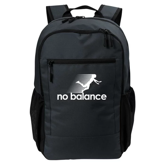 No Balance Funny Spoof Daily Commute Backpack