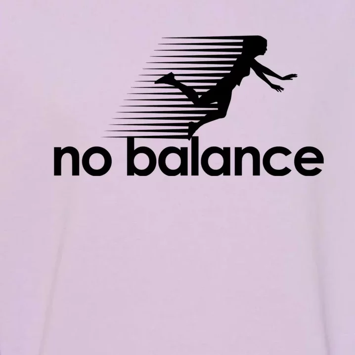 No Balance Funny Spoof Garment-Dyed Sweatshirt