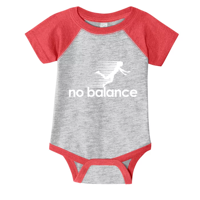 No Balance Funny Spoof Infant Baby Jersey Bodysuit