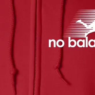 No Balance Funny Spoof Full Zip Hoodie