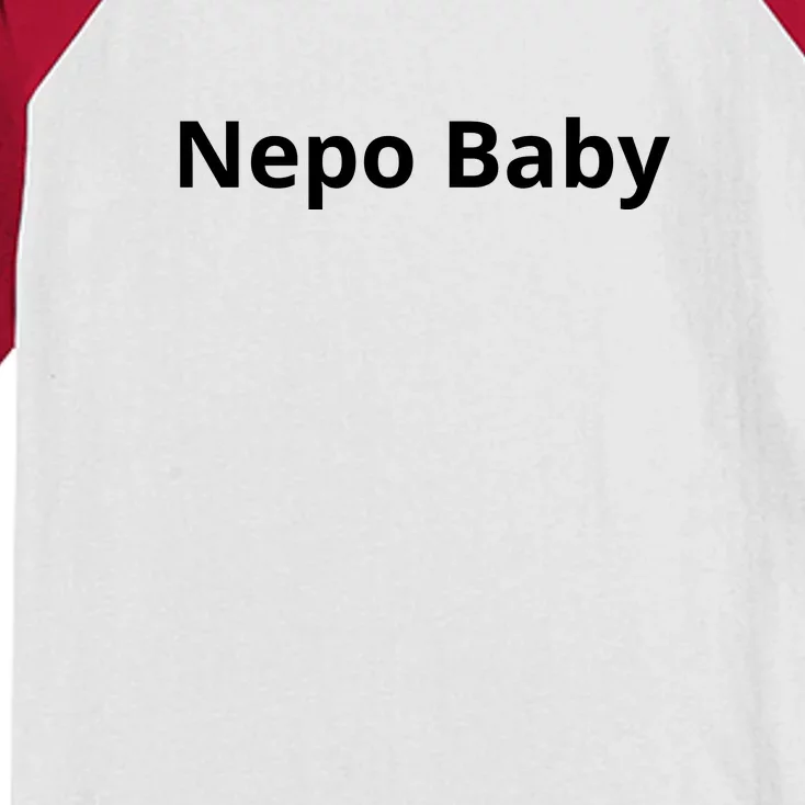 Nepo Baby Funny Celebrity Kids Colorblock Raglan Jersey