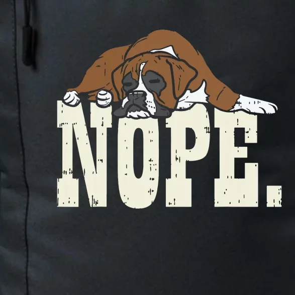 Nope Boxer Funny Animal Pet Dog Lover Owner Men Women Gift Daily Commute Backpack