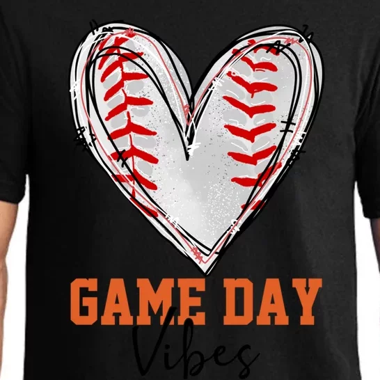 Novelty Baseball Game Day Vibes Baseball Mom Baseball Season Gift Pajama Set