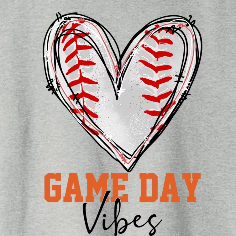 Novelty Baseball Game Day Vibes Baseball Mom Baseball Season Gift Women's Crop Top Tee